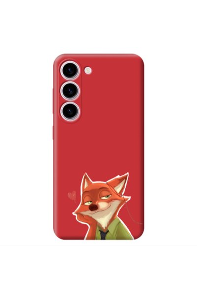 Other Samsung S23 Plus Valentines 15 Red Colored Silicone TPU Θήκη