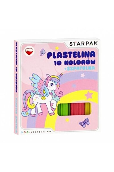 Starpak Plastilina falista Unicorn multicolor 10 culori cu spatula 3+