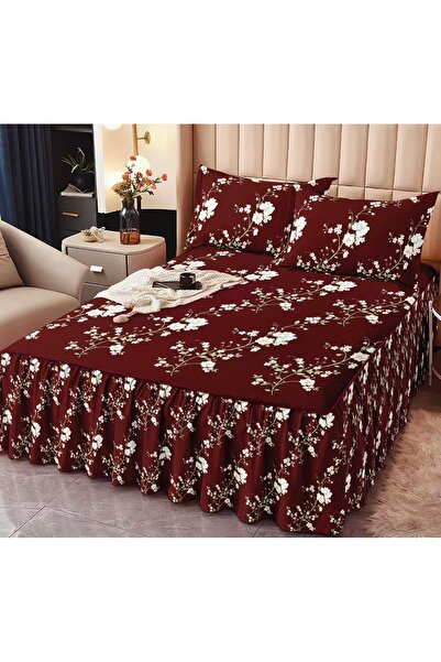 Truva Home Lenjerie Finet Pucioasa | 3 Piese cu Cearceaf cu Elastic și Volane...