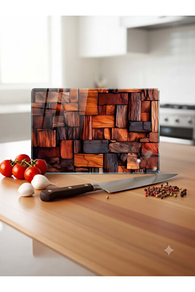 wudie Kitchen Countertop Protector and Decorative Heat-Resistant Tempered Gla...