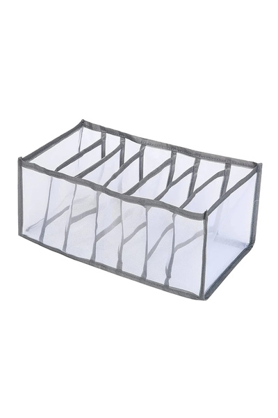 unbranded Θήκη οργάνωσης ρούχων DA282 με 7 θέσεις, 35x24x20cm, γκρι