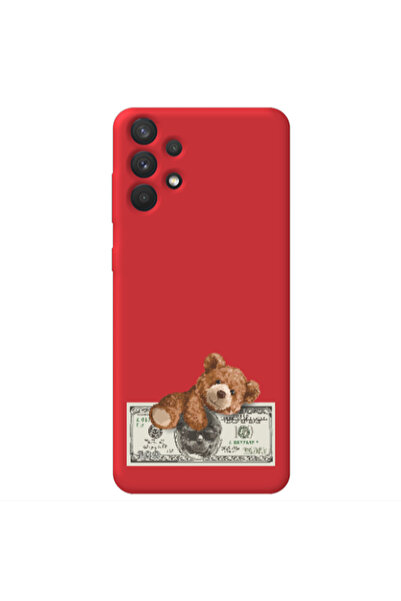 Other Samsung A32 4G Money Style Red Colored Silicone TPU Θήκη