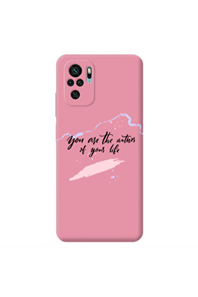 Other Xiaomi Redmi Note 10S You are the authors Pink Colored Silicone TPU Θήκη