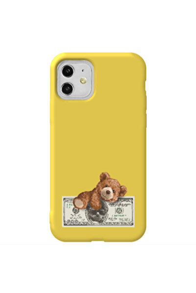 Other Apple iPhone 11 Money Style Yellow Colored Silicone TPU Θήκη