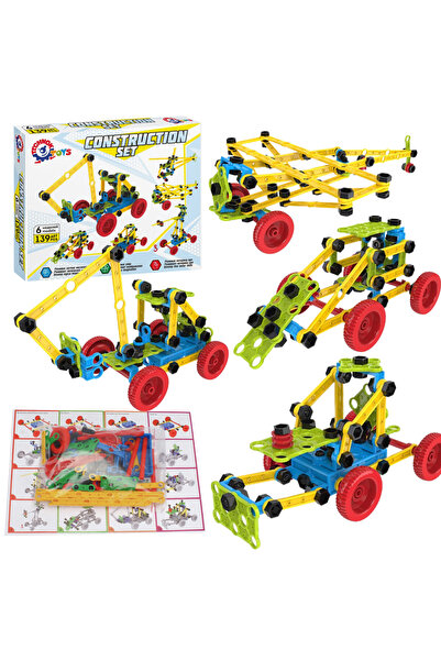 Technok Set de constructie Technok, elemente colorate, 33x27,5x5,5cm, pentru ...