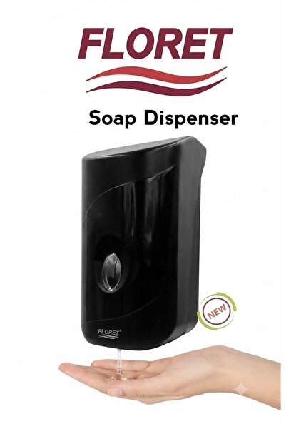 Floret Automatic Wall-Mounted Soap Dispenser – Black, 1000ml (Touchless Sensor)