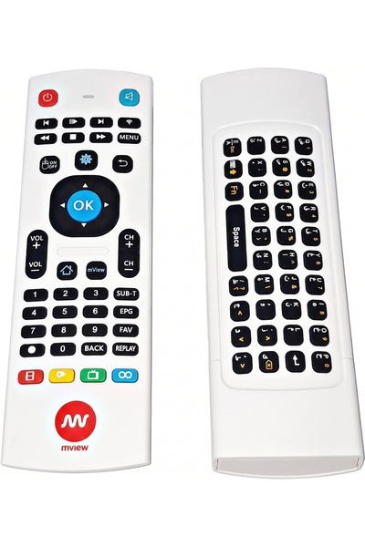 Otheos Mview Air Mouse Remote Control Wireless Arabic English Keyboard 2.4Ghz |   Medina Shop
