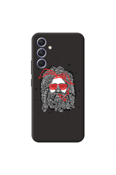 Other Samsung A54 Cool glasses Black Colored Silicone TPU Θήκη