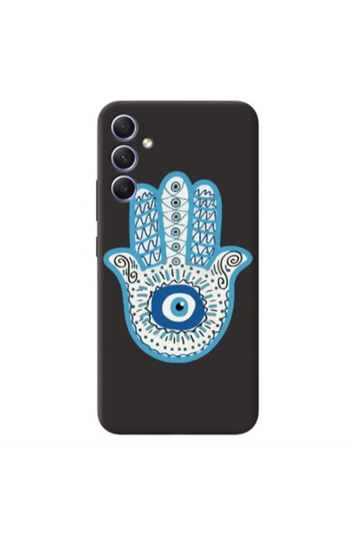 Other Samsung A15 5G Evil eye bead in hand Black Colored Silicone TPU Θήκη