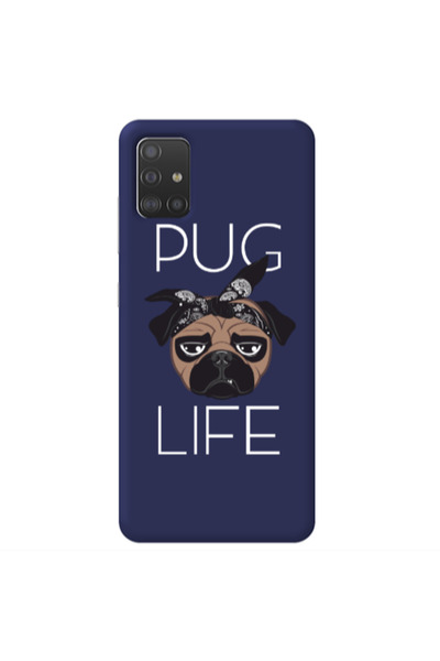 Other Samsung A71 Pug Life Dark blue Colored Silicone TPU Θήκη