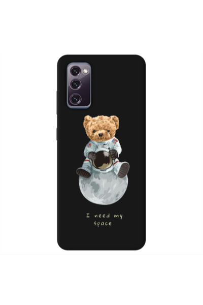 Other Samsung S20 FE Bear in space Black Colored Silicone TPU Θήκη