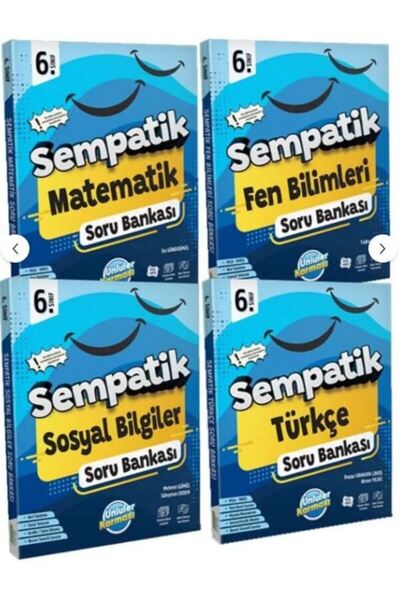 Ünlüler Karması Yayınları ÜNLÜLER KARMASI 6.SINIF SEMPATİK SORU BANKASI SETİ ...