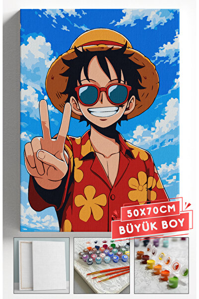 Akihabara Sayılarla Boyama Hobi Seti Çerçeveli Numaralı Tuval Fırça Boya Dahi...