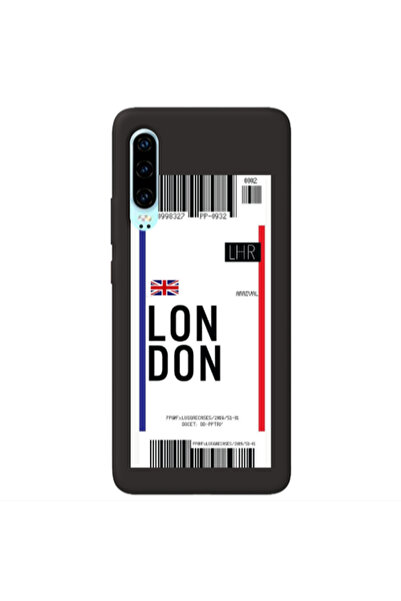 Other Huawei P30 London Arrival Black Colored Silicone TPU Θήκη