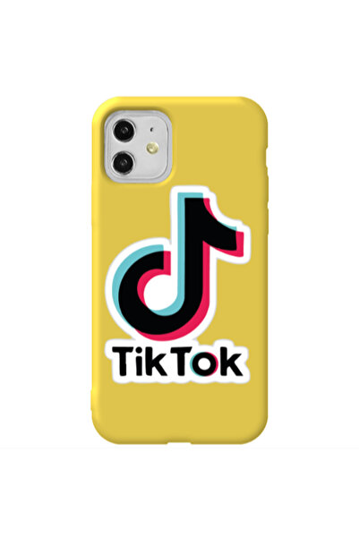 Other Apple iPhone 11 Tik Tok Yellow Colored Silicone TPU Θήκη