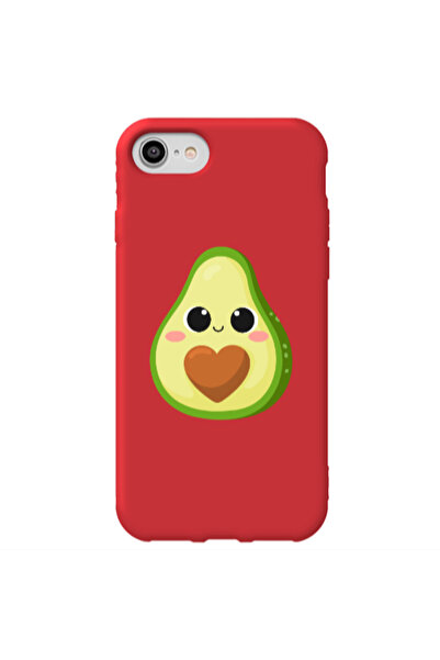 Other Apple iPhone SE 2020 Baby avocado Red Colored Silicone TPU Θήκη