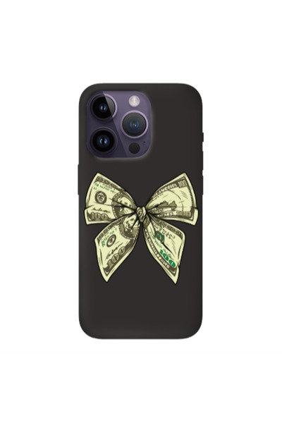 Other Apple iPhone 14 Pro Max Bowtie Dollars Black Colored Silicone TPU Θήκη