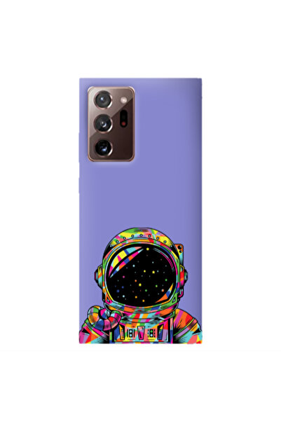 Other Samsung Note 20 Plus Astronaut 209 Purple Colored Silicone TPU Θήκη