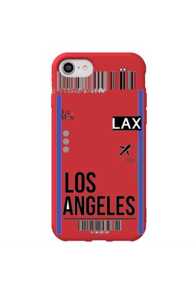 Other Apple iPhone SE 2020 Los angeles Red Colored Silicone TPU Θήκη