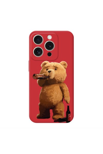 Other Apple Iphone 16 Pro Beer Time Red Colored Silicone TPU Θήκη