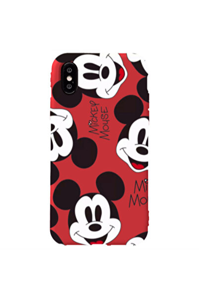 Other Apple iPhone Xs Max Mickey Mouse Red Colored Silicone TPU Θήκη