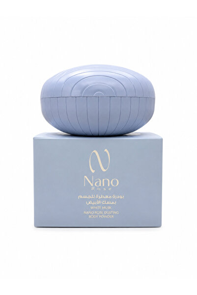 Nano مسحوق الجسم بالورد والمسك الأبيض 200 جرام