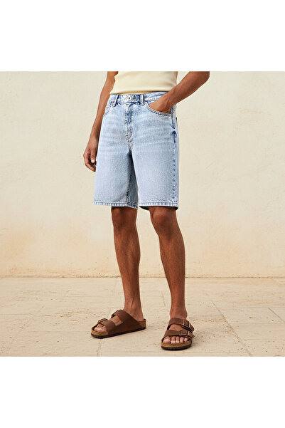 DNM Men Regular Fit Shorts Denim
