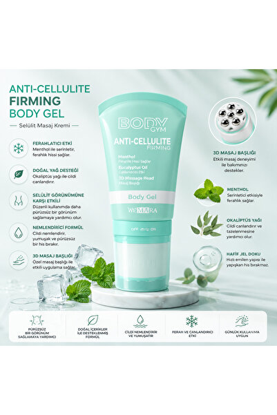 Genel Markalar Body Gym Soğutucu Etkili Mentollü Selülit Masaj Jeli 120 ml – ...