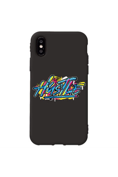 Other Apple iPhone Xs Hustle Black Colored Silicone TPU Θήκη