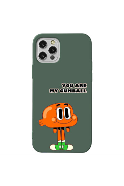 Other Apple iPhone 12 Pro You are my gumball Dark Green Colored Silicone TPU ...