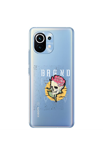 Other Xiaomi Mi 11 Skull Roses Transparent Silicone TPU Θήκη