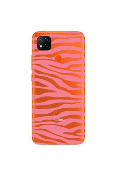 Other Xiaomi Redmi 9c Pink Zebra Transparent Silicone TPU Θήκη
