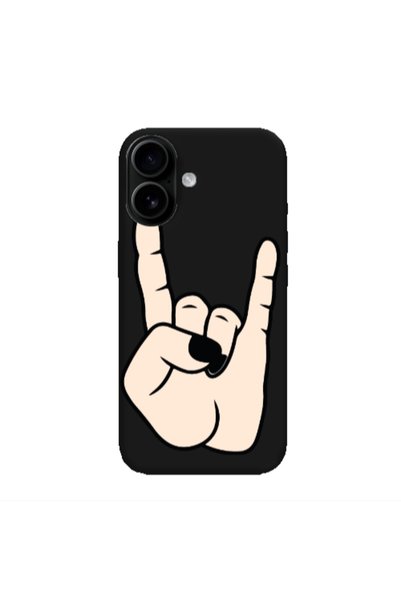 Other Apple Iphone 16 plus Rock Black Colored Silicone TPU Θήκη