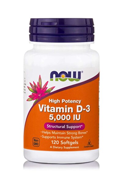 Now | Vit D3 5000iu | Συμπλήρωμα Διατροφής | 120Softgels.