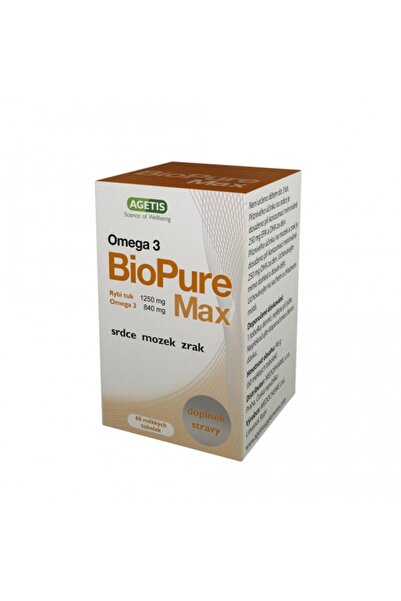 AGETIS | BioPure Max Ωμέγα 3 Ιχθυέλαιο Υψηλής Ποιότητας Και Συγκέντρωσης | 60...