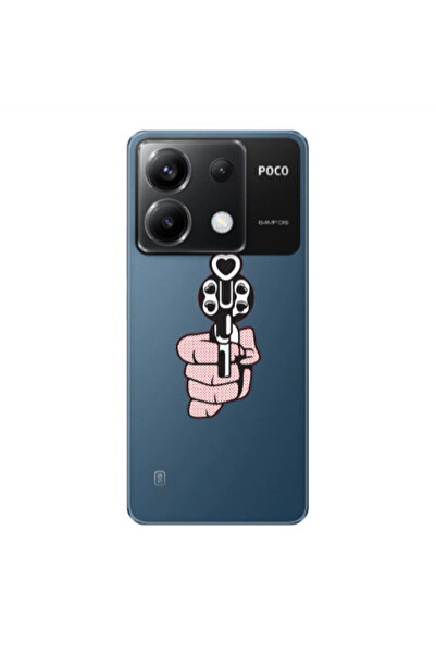 Other Xiaomi Poco X6 5G Heart gun Transparent Silicone TPU Θήκη