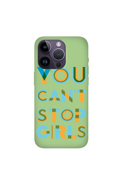 Other Apple iPhone 14 Pro Max You Cant Stop Girls Light Green Colored Silicon...