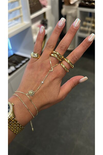 GLARE JEWELRY CO Sun Symbol Zircon Stone Star Moon Sky Model Şahmeran