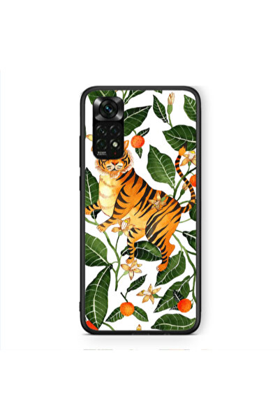 Other Xiaomi Redmi Note 11 Pro 5G Flower Leopard and Laves Black Glossy Θήκη