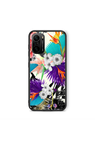 Other Xiaomi Poco F3 Sea flowers Black Glossy Θήκη