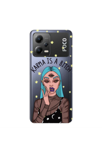 Other Xiaomi Poco X5 Karma is a bitch Transparent Silicone TPU Θήκη