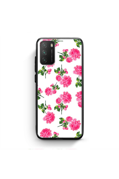 Other Xiaomi Poco M3 Roses White Black Glossy Θήκη