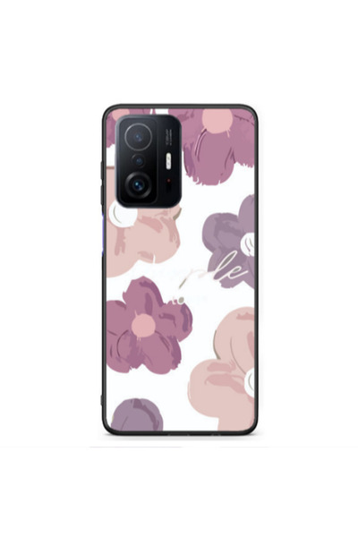Other Xiaomi Redmi Note 11 T Flowers 2 Black Glossy Θήκη