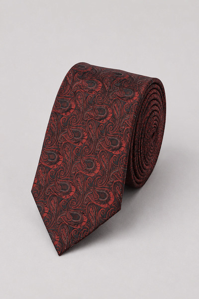 Bisse Orange Silk Tie