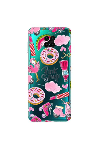 Other Xiaomi Redmi Note 9S pink stuff Transparent Silicone TPU Θήκη