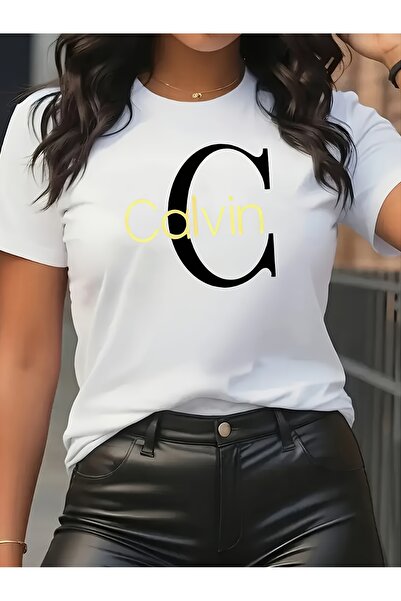 86033 Elegant Fashion - Alphabet Print Women'S Crew Neck Pullover T-Shirt | C...