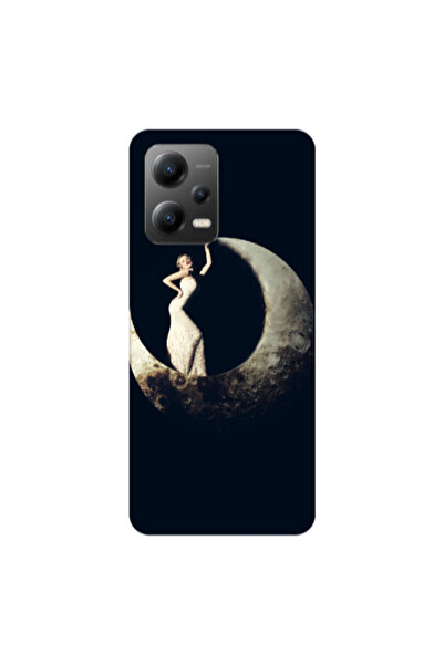 Other Xiaomi Poco X5 Woman in moon Transparent Silicone TPU Θήκη