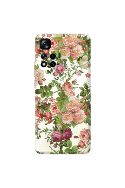 Other Xiaomi Redmi Note 11 Pro 5G Pink roses 2 Transparent Silicone TPU Θήκη