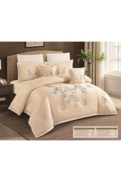 NAJMA Nefirin Summer Reversible Digital Printed Microfiber Soft Filling 8 Pie...