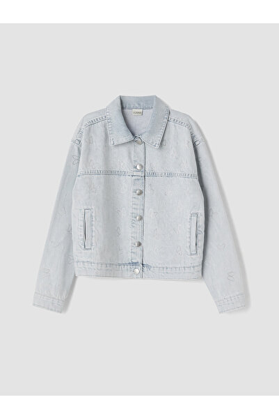 LC Waikiki Özmarka New Season Stoned Girls' Jean Jacket